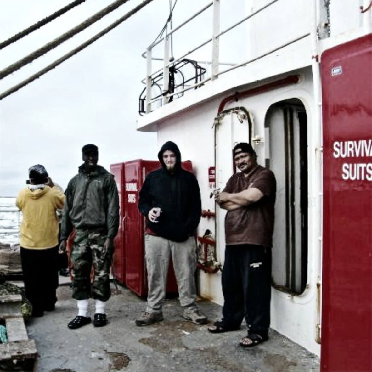 crew on a fishing boat