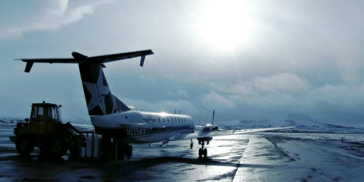 plane refuelling in Adak airport, Alaska